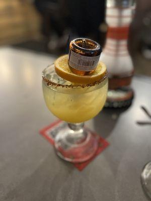 Cadillac Margarita that taste like pineapple juice and lemonade only