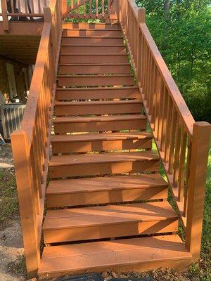 Stain a poor porch and turned out beautiful with this Stain color