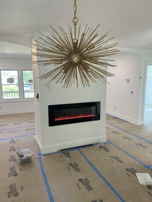 Fire place installation