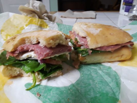 Italian ciabatta...DAMN tasty sandwich