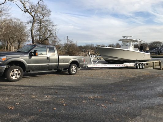 Servicing 42' yellowfin