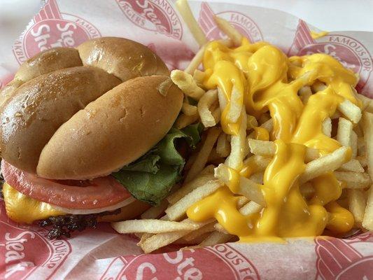 Butter Double Steakburger Combo and Cheese Fries