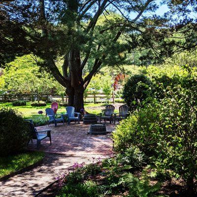 Garden seating area