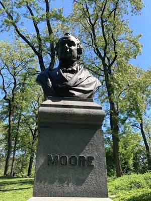 On the eastern edge of the Pond is a bust of Thomas Moore. 05/15/21