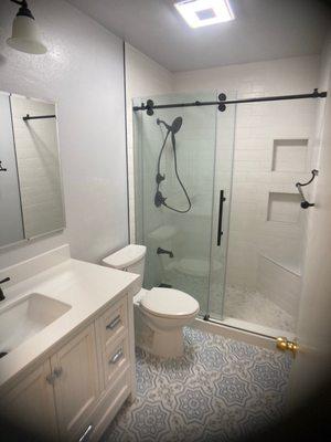 Completed bathroom remodeling Mira Mesa San Diego