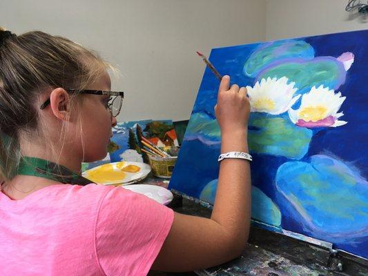 A variety of art lessons and projects in many mediums for children of all ages 4-17