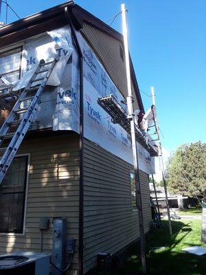 Siding installation