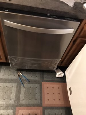 Dishwasher hooked up