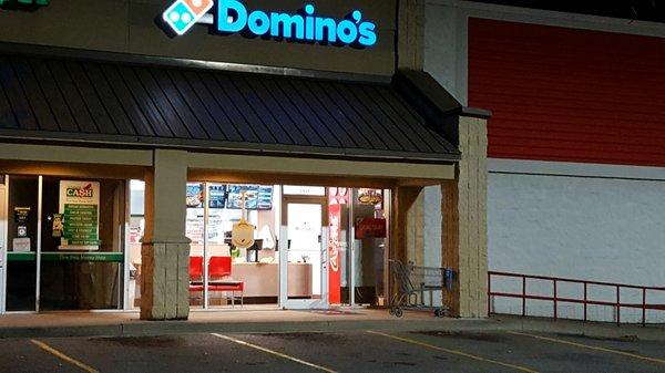 Domino's at night.