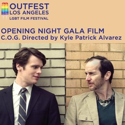 DAVID SEDARIS ADAPTATION "C.O.G" SELECTED AS OPENING NIGHT GALA OF 31st OUTFEST LOS ANGELES LGBT FILM FESTIVAL