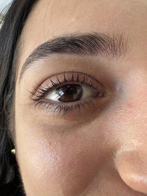 Eyelash lift + tint