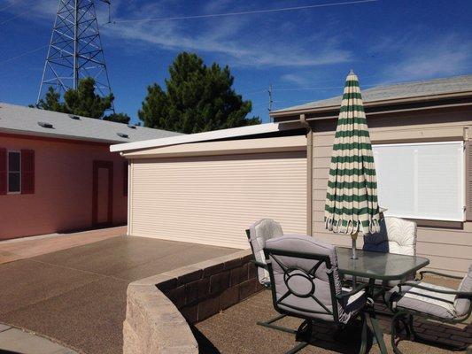 Turn your carport into an enclosed garage space!