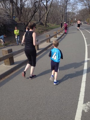 Saw this mom and her son running together and thought this was the cutest ever!