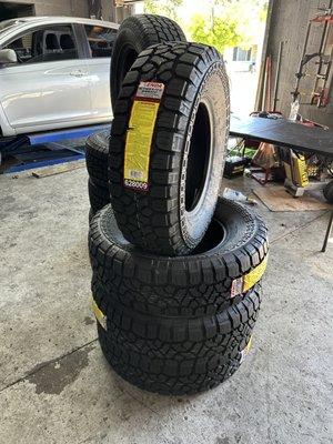 New set of tires for our customers