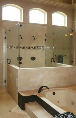 Heavy Glass Shower Enclosure