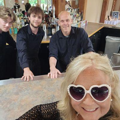 The Friendly Wedding Reception Bartenders!