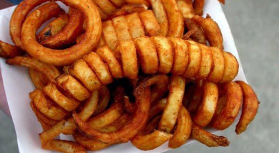 Curly Fries one of our fob orders