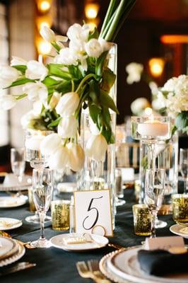 Elegant Black and Gold Décor at Arizona Biltmore