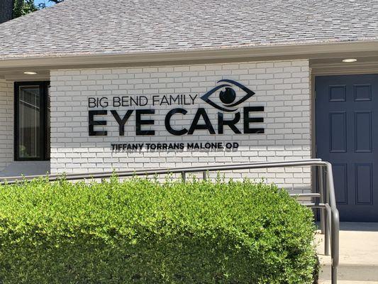 Our front entrance to our wonderful eye care facility