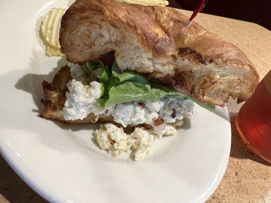 Chicken salad croissant