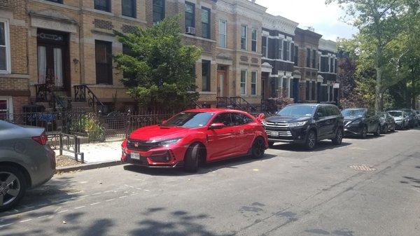 My type R parked after Tony did exterior!