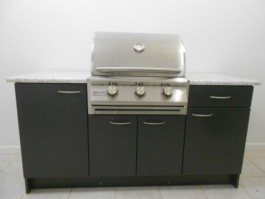 polymer grill cabinet