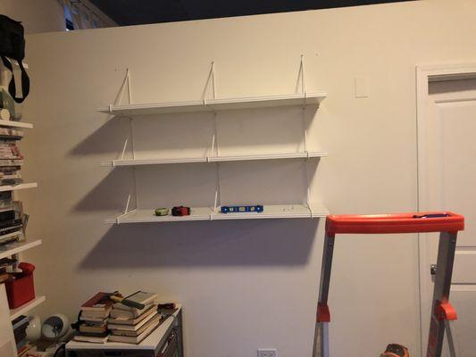 Bookshelf assembly.