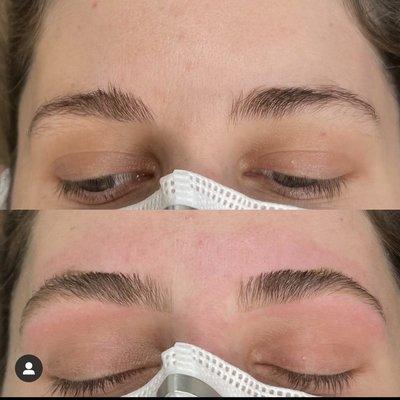 Brow threading by Giselle