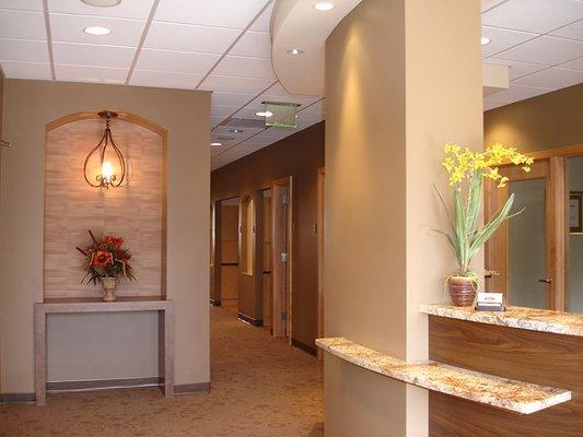 Not your typical clinical dentist office!  We love the look we have here with our offices making our patients feel just like ...