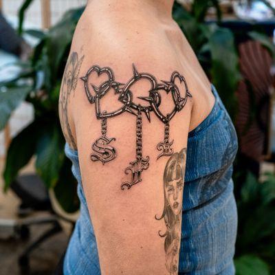 ornamental chain and letters by James Fernella