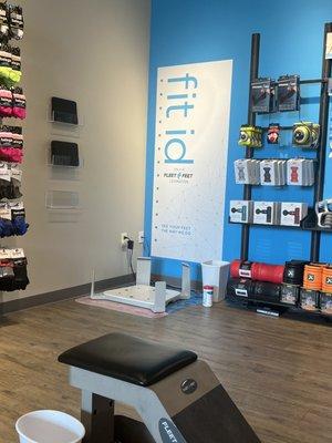 Fit id area - so easy and beneficial!! I learned more about my feet in that minute than I ever realized.