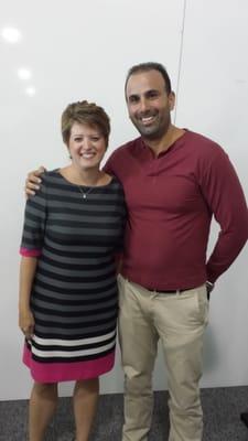 Repipe1 founder Danny Zilberberg with Angie Hicks, the founder of Angieslist.com