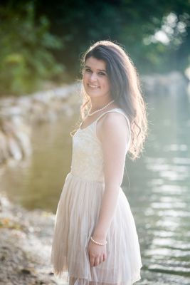 High School Senior Portrait at the Lake