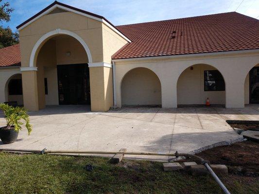 Paver Install For Church