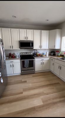 Cabinets from brown to white