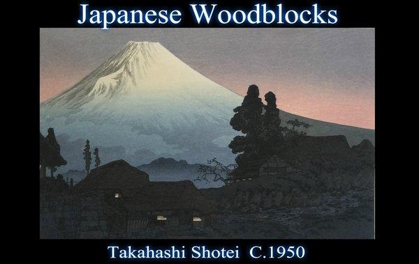 Hundreds of original woodblock prints.  Traditional Ukiyo-e and Shin Hanga prints by top artists Hiroshi Yoshida, Hasui & more.