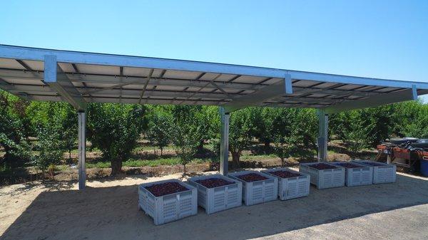 AG install using our car port to provide a storage area!