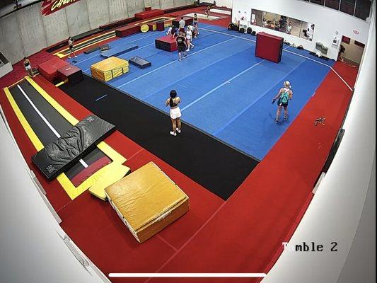 Main Tumbling room (1 of 3 gyms)