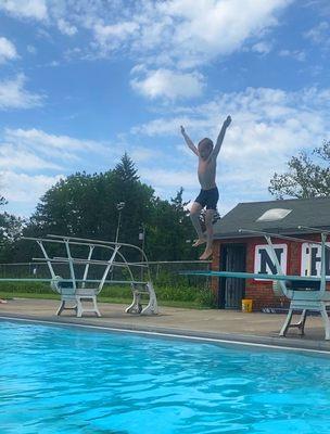 Yay! First jumps of the summer at North Hills!