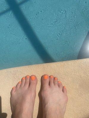 My gel pedicure