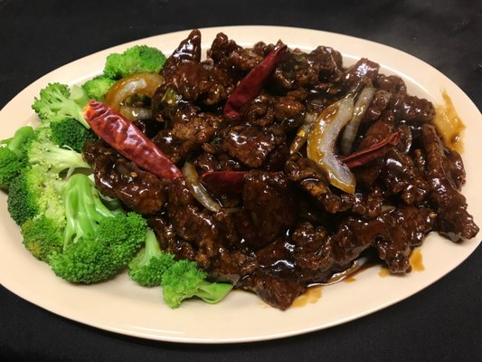 Mandarin Beef, our signature dish.