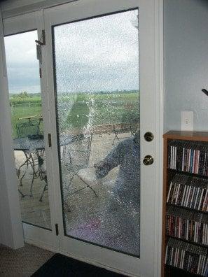 Broken Glass Door