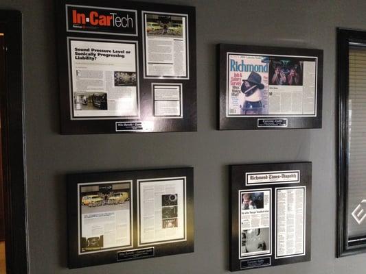 4 of the magazine and newspaper articles featuring Extreme Audio