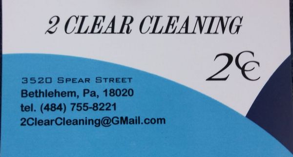 2 clear cleaning offers commercial and residential cleaning, rug shampooing, clean outs, Hauling, window cleaning, power washing