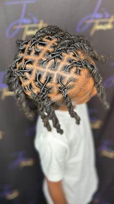 Kids retwist and style:4 strand twist