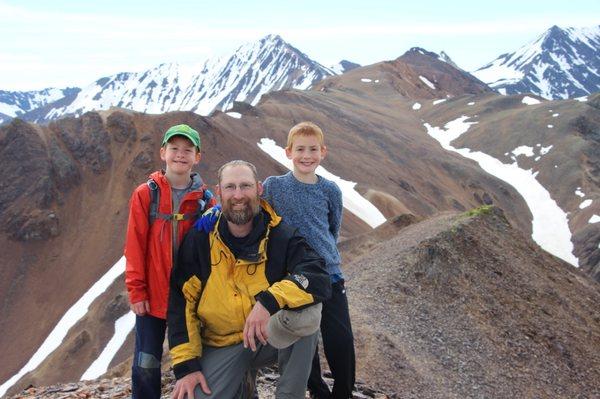 Mike & his boys backpacking in Denali National Park