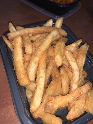 The fries were the only thing remotely crispy.