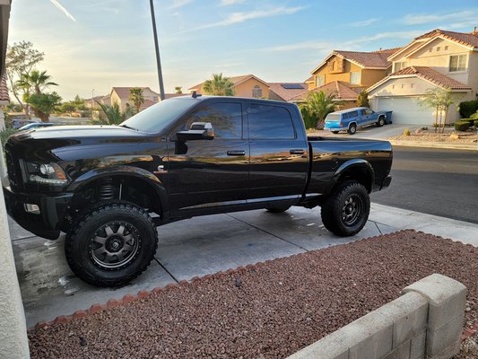 2016 Ram 2500 Cummins. 15% ceramic all windows with 50% ceramic windshield.