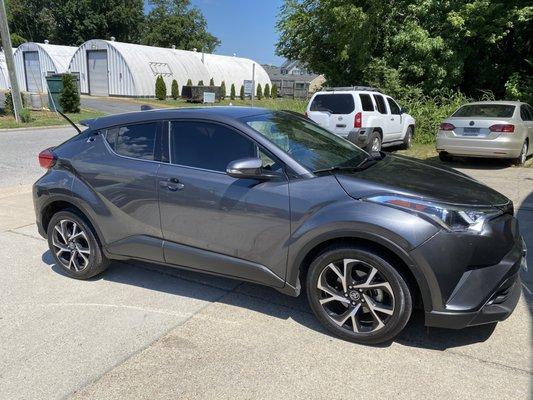 2019 Toyota CH-R fully wrapped in 3M film