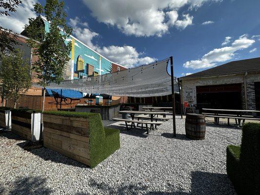 Converted gas station into a pub.